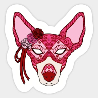 Lovely Hound Mask Sticker